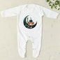 My First Eid/Ramadan Print Baby Sleepsuit Newborn Bodysuit Infant Long Sleeve Romper Ramadan Islamic Muslim Baby Keepsake Outfit