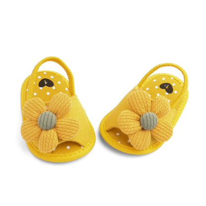 Summer New Sunflower Baby Sandals Soft Bottom Baby Toddler Shoes 0-1 Years Old Baby Girls  Baby Shoes Girls  Baby Boy Shoes