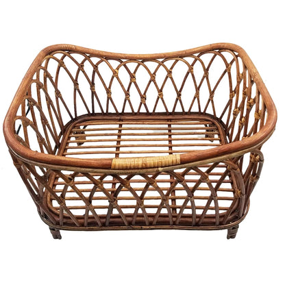 Baby Cribs Newborn Photography Props Bed Storage Basket Doll Bed Chair Rattan Furniture for Newborns Babe Posing Props