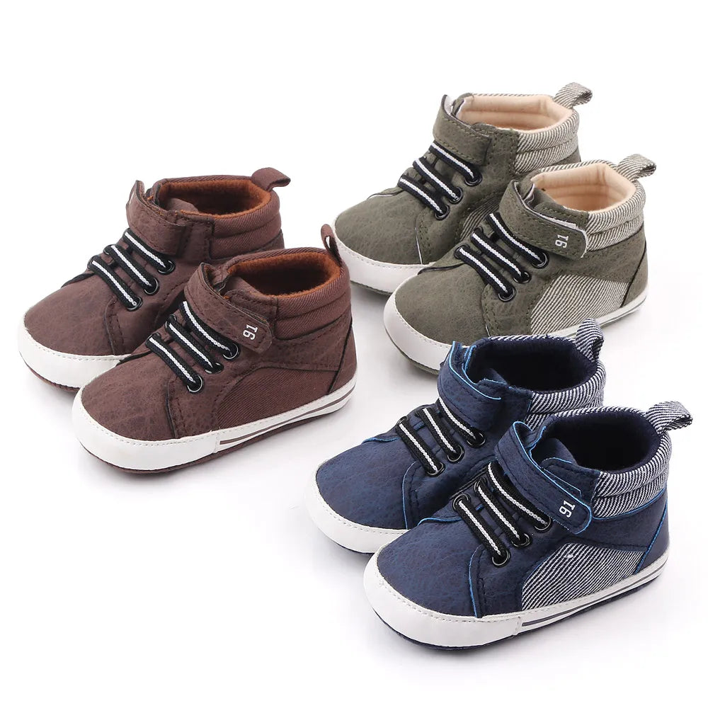 Baby Sneaker Causal Shoes High Quality Soft and Warm Anti-slip for Spring and Autumn 0-18 Months Newborn First Step Baby Shoes