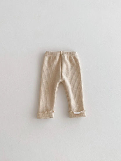 2025 Winter New Baby Plus Velvet Thick Leggings Cotton Girls Cute Bow Warm Trousers Infant Fleece Casual Pants Toddler Clothes