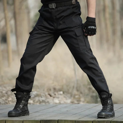 Black Military Tactical Cargo Pants Men Combat Tactical Sweatpants Men's Working Pants Overalls Casual Trouser Pantaloon Homme CS
