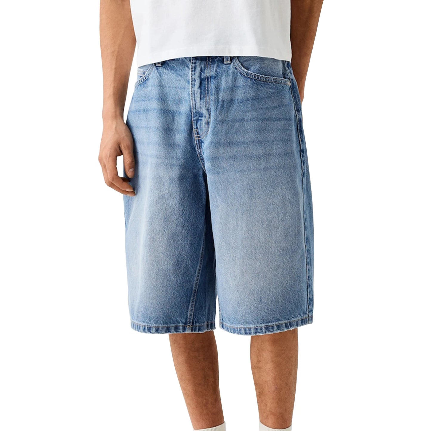 Men Denim Shorts Zipper Button Closure Summer Casual Shorts with Pockets Male Trendy Fashion Short Jeans for Streetwear Y2K 00s