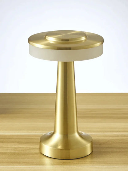 LED Table Lamp Retro Bar Coffee Table Lamp Rechargeable Touch Sensor Wireless Night Light Restaurant Living Room Decor Light