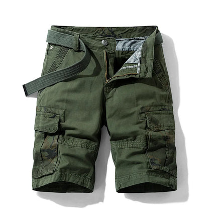 New Summer Men Cargo Camouflage Shorts Men's Cotton Beach Multi Pocket Shorts Man Spring Casual Joggers Shorts Male