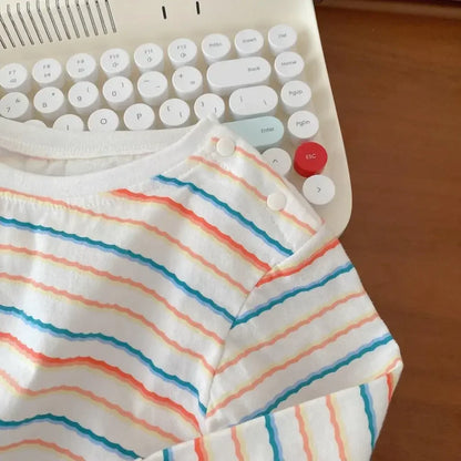 2025 Autumn Korean Baby Boys Girls Pants Cartoon Jeans Overalls Cute Bear Infant Toddler Kids Cotton Suspender Denim Jumpsuit