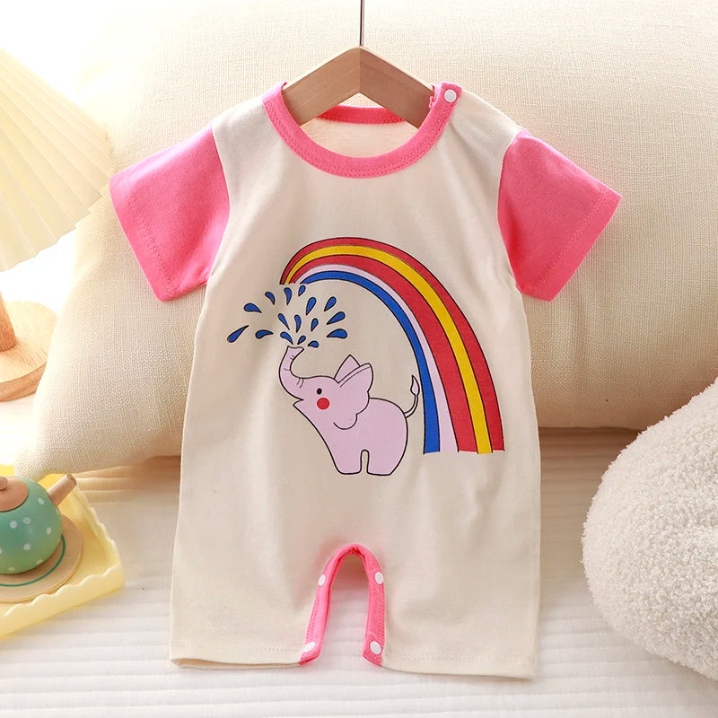Newborn Baby Boy Girl Letter Print Bodysuit Jumpsuit Clothes Outfit Infant Kids Boys Girls DS19