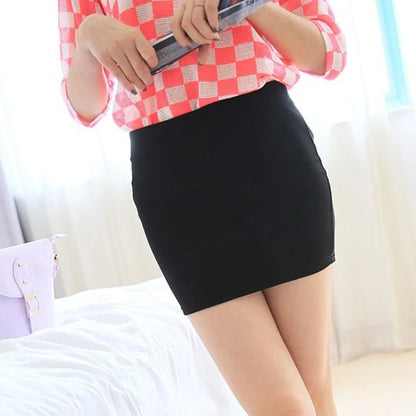 Black Micro Mini Skirts 2025 Summer Sexy Girls Skirts Casual Package Hip Above Knee Short Skirts Women Tight Office Party Female