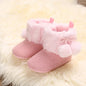 Autumn and Winter Baby Plush Thick Warm Cotton Shoes 0-18 Months Soft Soled Comfortable Non Slip Boots