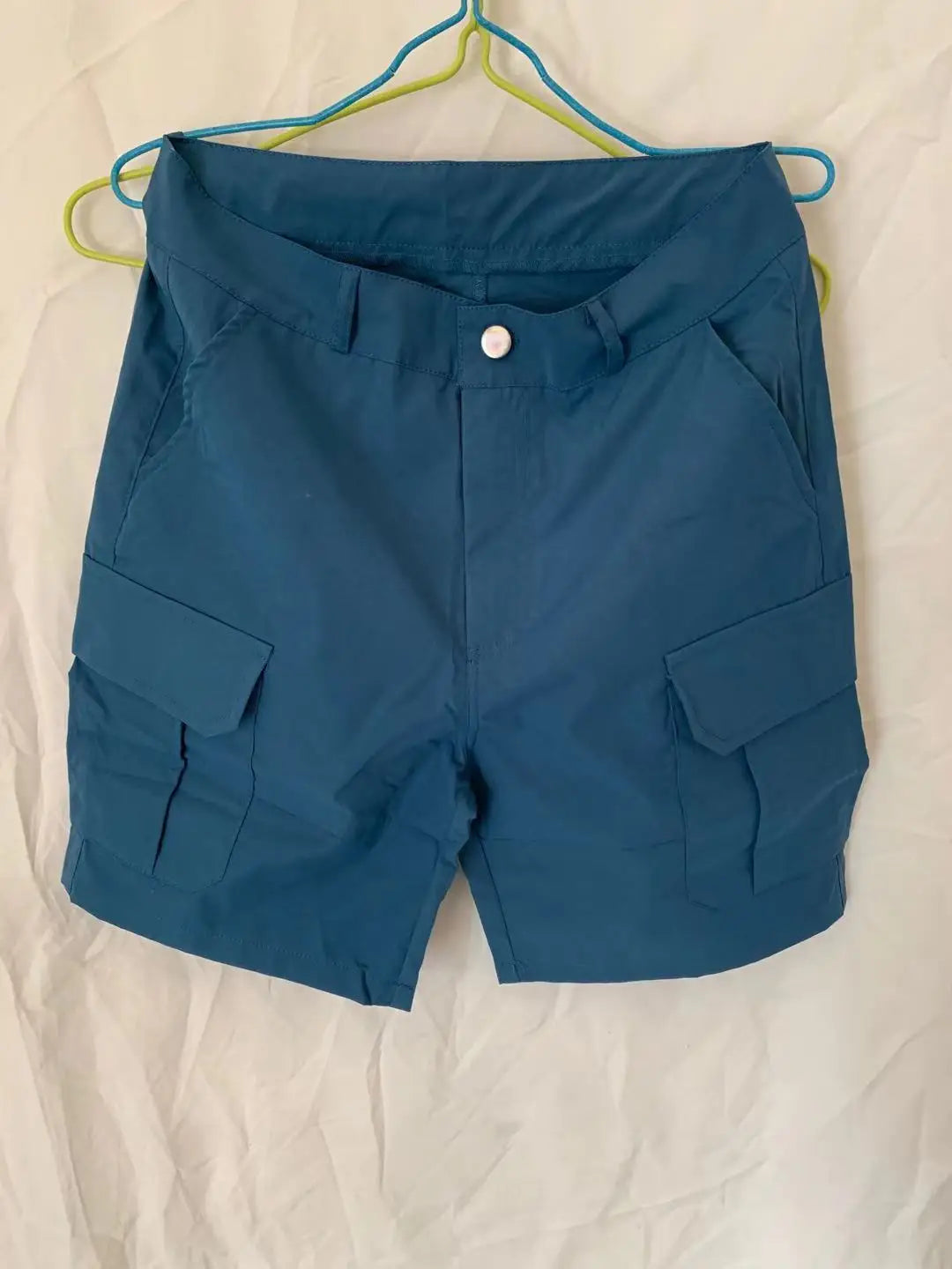 Summer Fashion Casual Tooling Shorts Men's Solid Loose Cotton Multi-pockets Cargo Pants Comfy Beach Sport Short Trousers for Men