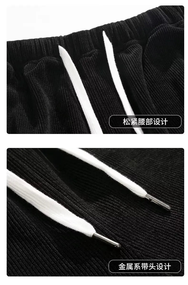 2025 New Design Spring Autumn Straight Sweatpants men baggy pants Men's pants joggers Male Loose Grey Casual Pants for men's