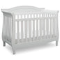 Convertible 4-in-1 Baby Crib Bianca White Toddler Daybed Full Size Rails Solid Pine Wood JPMA Certified Nursery Collection