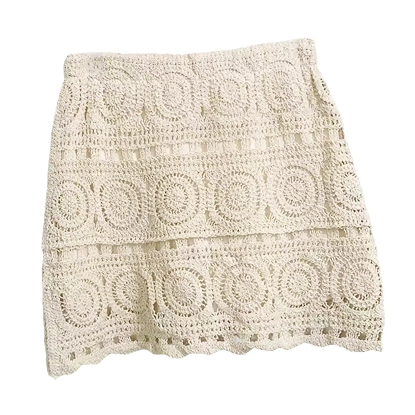 Women Crochet Skirt Comfortable Fashion Beach Skirt for Women Travel Beach