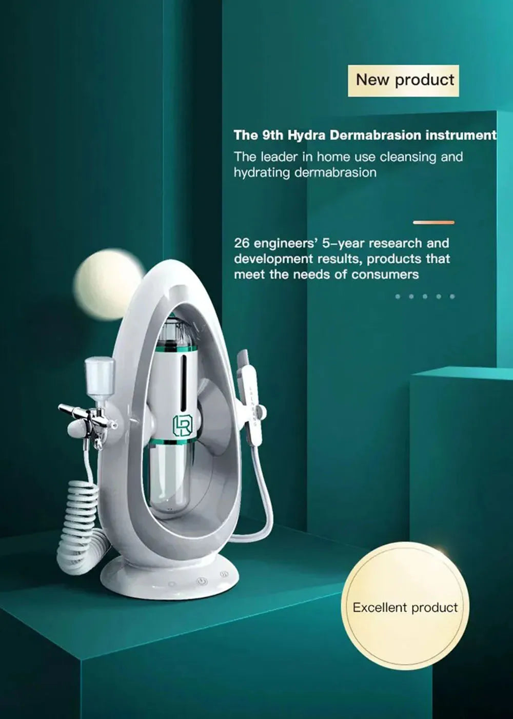 Peeling Beauty Device New Small Bubble Oxygen Injection Instrument Hydra Dermabrasion Aqua Facial Cleaning Suction Blackhead