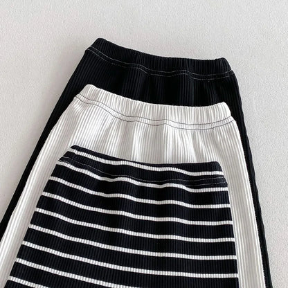 MILANCEL 2025 Autumn Baby Pants 0-3 Y Korean Style Toddler Girls Solid Big PP Leggings Infant Boys Cotton Slim Fit Trousers