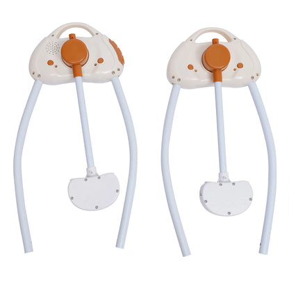 Electric Baby Cradle Auto Swing Rocker Cot Infant Sleeping Bed Swing Crib Kit Timer +Bluetooth Music +Mat +Pillow 5Gears Adjustable