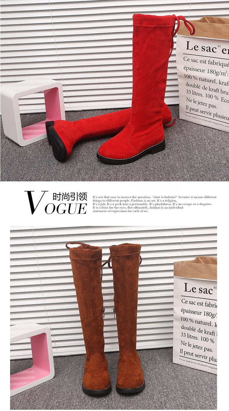 Children Over Knee Boots Girl Shoes Knee Fashion Children Boots Autumn And Winter Princess Girls Boots
