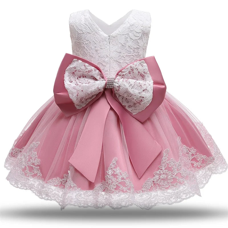Baby Girls Christmas Dress 3 6 9 12 18 24 Months Toddler Newborn Lace Princess Dress 1 Year Old Birthday Party New Year Costume