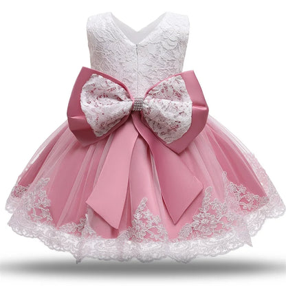 Baby Girls Christmas Dress 3 6 9 12 18 24 Months Toddler Newborn Lace Princess Dress 1 Year Old Birthday Party New Year Costume