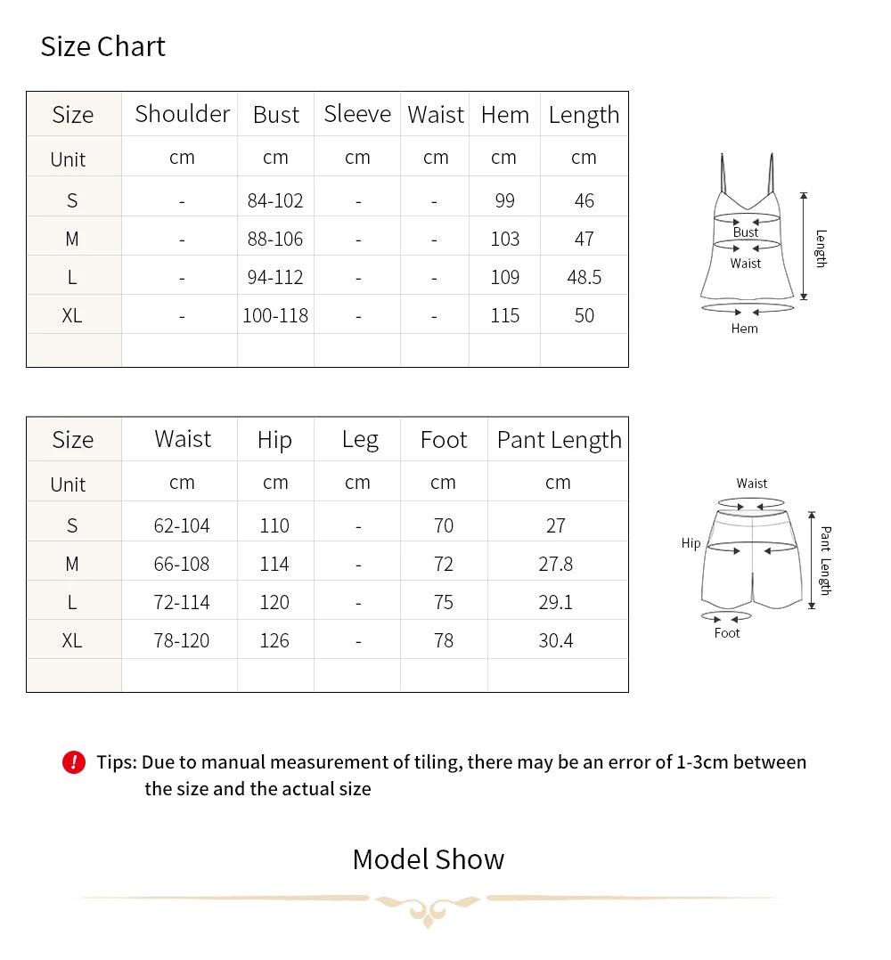 Women's Sexy Summer Pajama Sets Cartoon Pattern Pajamas Strap Sleeveless Satin Set Sleepwear Female Pajamas Nightwear Home Suit