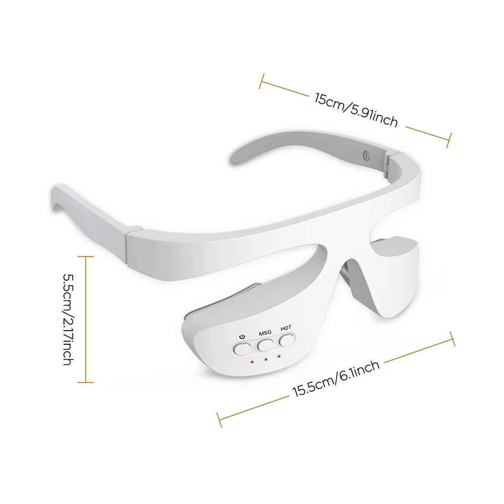 Electric 3D Eye Beauty Device with 3 Modes - Eye Vibrator Massage & 36 LED Light Therapy for Gentle Fatigue Relief And Dark Circ