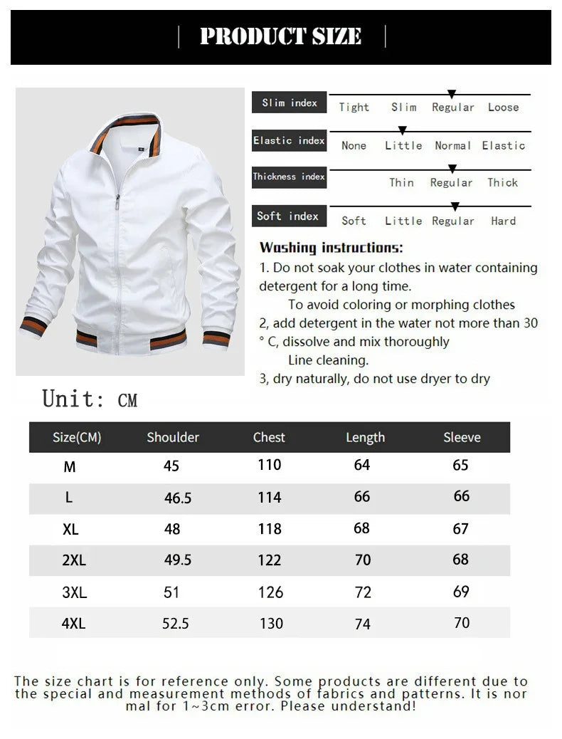 Camel - Men's premium embroidered zippered jacket, casual outdoor sports jacket, fashionable top, spring and autumn, high-quality