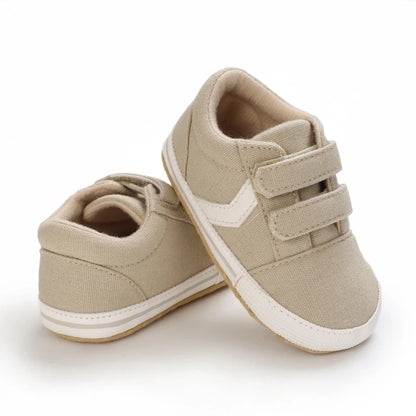 Hot Selling Baby Shoes Classic Soft Sole Shoes Newborn Casual Fashion Sports Shoes Infant Toddler  Solid Color Strips Crib Shoes