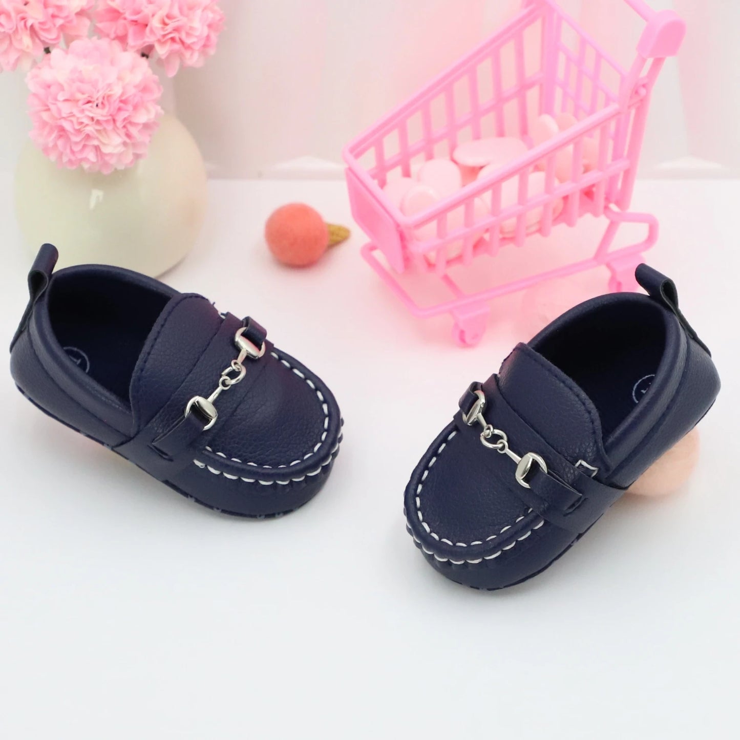 RABEISIR Casual Solid Color Slip On Low Top Loafer Shoes For Baby Boys, Lightweight Comfortable Non Slip Flat Shoes