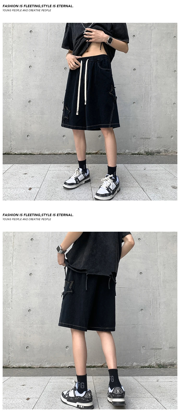 2025 Summer Shorts Men Loose spodenki meskie Vintage Denim Basic Simple Hot Sale High Waist Leisure Ulzzang Streetwear Short