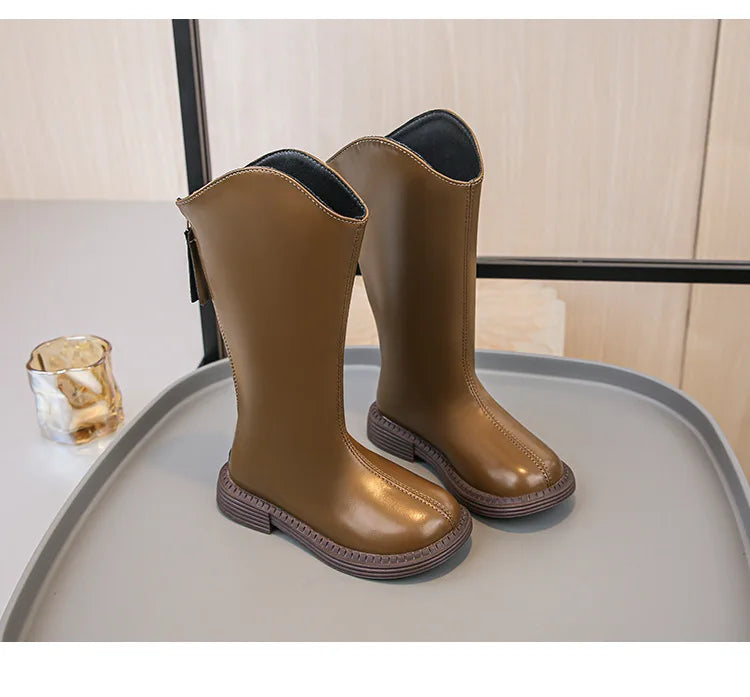 2025 NEW Girls Boots Fashion Cute Autumn Winter Casual Walking Shoes 4 To 12 Years Waterproof Comfortable Girl Ankle Boots