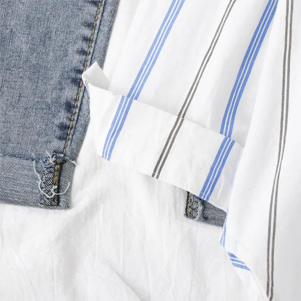 Loose Casual Striped Shirts Women 2025 New Ladies Sweet Simple Style Long Sleeve Print Shirt Female Blouse and Tops Lady Clothes