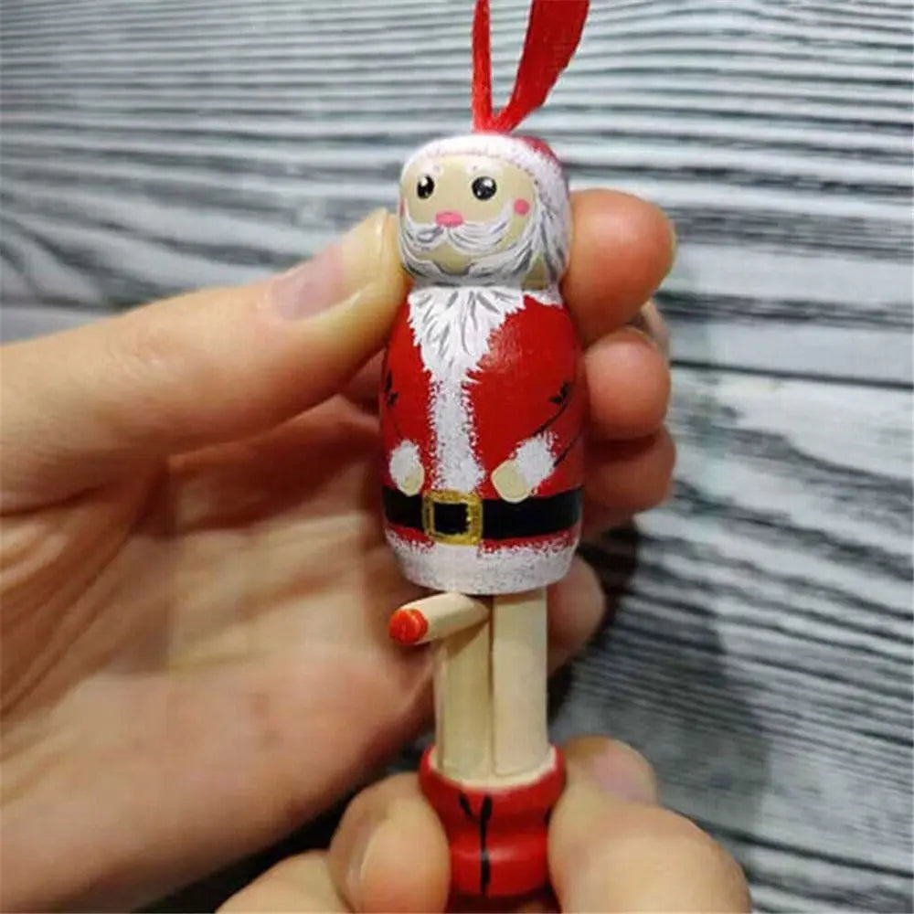 Christmas Novel DIY Funny Santa Ornament Holiday Hanging Christmas Tree Decoration Party Decors