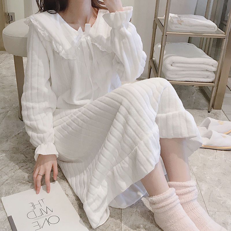 Square Collar Women Pajamas Set Winter Sleepwear Fleece Velvet 2 Piece Pant Home Suit Fluffy Korean Solid Pajama Warm Night Wear
