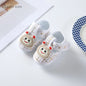 Cotton Newborn Baby Shoes Cartoon Pattern First Walkers for Girl Boy Plaid Soft Sole Walking Sandals 0-12month