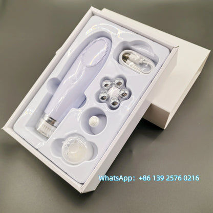 Beauty 4 in 1 Facial Skin Lifting Device Face Brush Cleanser Electric Silicone Facial Cleaning Brush for Deep Cleaning