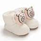 2025 Baby Autumn Winter Boots Baby Girl Boys Winter Warm Shoes Solid Fashion Toddler Fuzzy Balls First Walkers Kid Shoes 0-18M