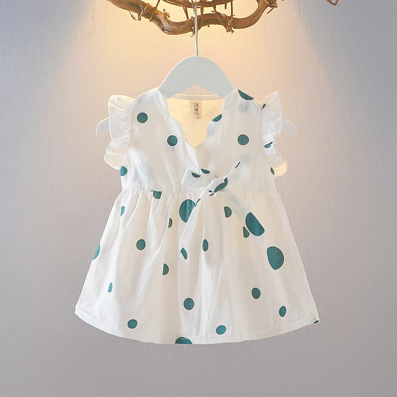 New Baby Girl Dress Summer Newborn Baby Clothes Patchwork Princess Mesh Dress For Girl 1 Year Birthday Infant Baptism Clothing