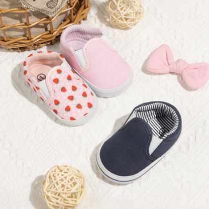 Newborns Shallow Infant Toddler Cute Shoes Baby Boy Girl Sneakers Anti-Slip Soft Flat First Walker Shoes
