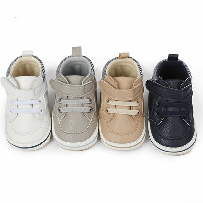 Newborn Baby Girls Boys Sneakers PU Leather Anti-Slip Soft Sole Pre walker Toddler Casual First Walkers Infant Shoes For 0-18M