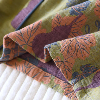 Japanese Spring and Autumn New Women's Pajama Set 100% Cotton Vintage Long Sleeved Pants Two Piece Set for Home Furnishings