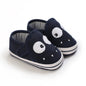 Lucky Blue Newborn Infant Toddler Boy Girl Casual Breathable Soft Cloth Bottom  Anti-slip PU Leather First Walkers Canvas Shoes