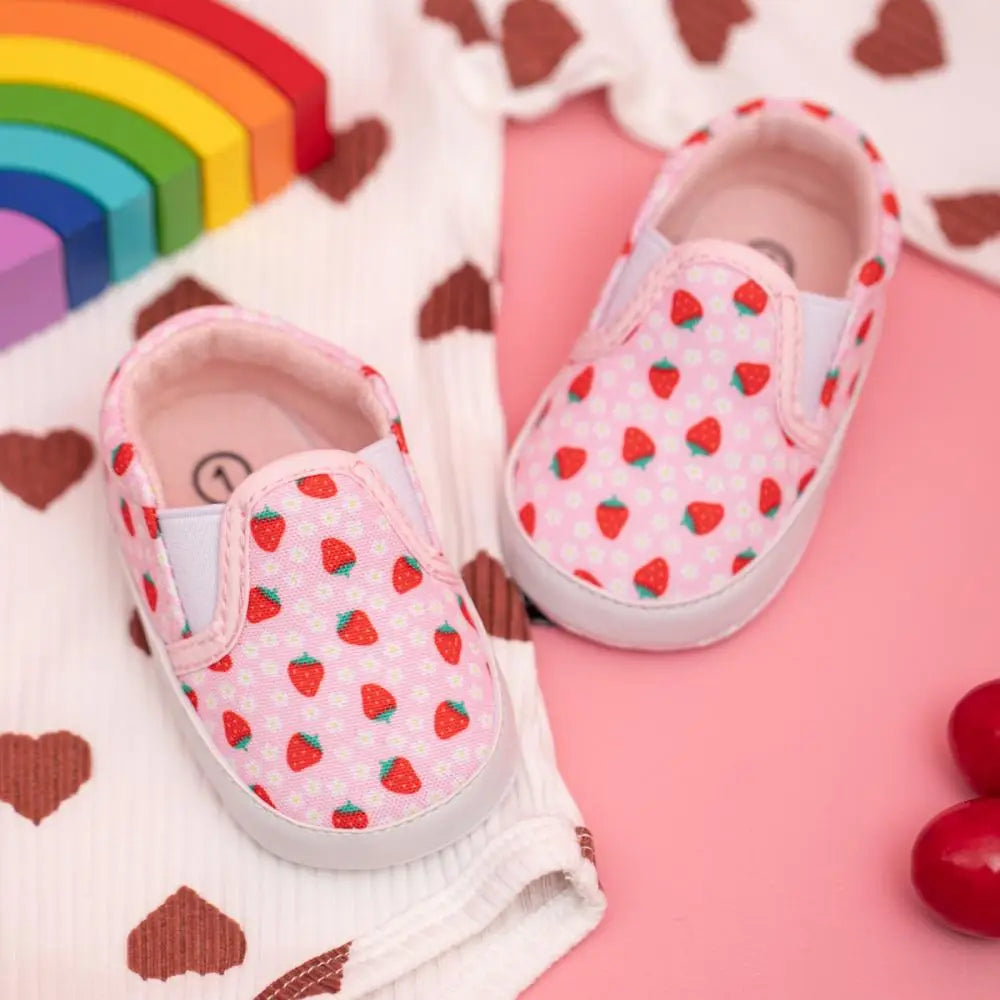 Newborns Shallow Infant Toddler Cute Shoes Baby Boy Girl Sneakers Anti-Slip Soft Flat First Walker Shoes