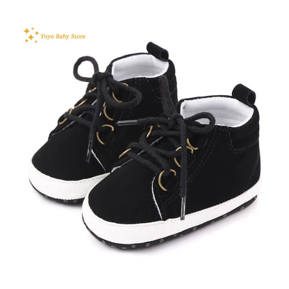 Shoes Baby Boy Newborn Infant Toddler Casual Comfort Cotton Sole Anti-slip PU Leather First Walkers Crawl Crib Moccasins Shoes