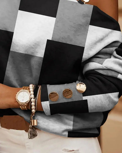 Sexy Off Shoulder Halter Neck Women Blouse Long Sleeve Fashion Print Casual Loose Tops 2025 Autumn Elegant Office Ladies Blouses