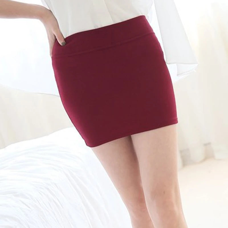 Black Micro Mini Skirts 2025 Summer Sexy Girls Skirts Casual Package Hip Above Knee Short Skirts Women Tight Office Party Female