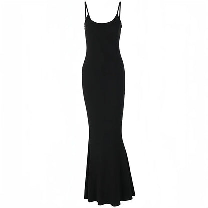 Women's Casual Lounge Slip Long Dress Sexy Sleeveless Backless Bodycon Maxi Dresses Summer Slim Elegant Sexy Outfits Ladies