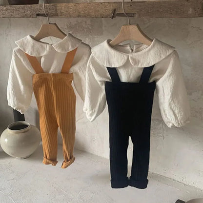 Toddler Baby Boys Girl Casual Pants Spring Autumn Baby Boys Girls Jumpsuit Overall Infant Baby Girls Boys Suspender Pants