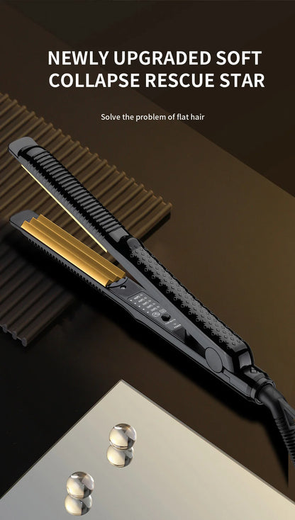 Hair Curler Iron Electric Corrugated Plate Hair Curling Iron Curls Volume Styling Tools