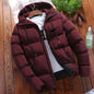 2025 Men's High Quality Classic Fashion New Zipper Printed Hooded Cotton Padded Jacket