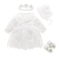 New Born Baby Girl Dress Clothes Christening Dress Classic Infant Baptism Wedding Tulle Dress for Spring Summer 0 3 6 Months